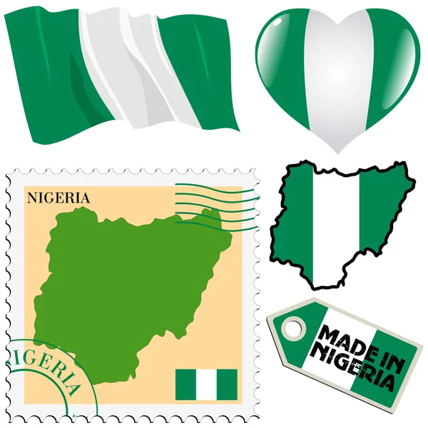 Barwach narodowych z Nigerii — Wektor stockowy
