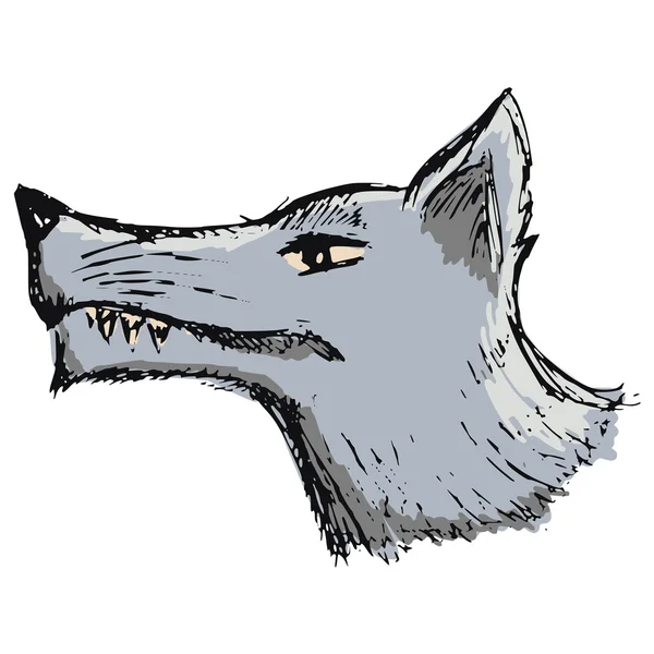 Карикатурный волк — стоковый вектор