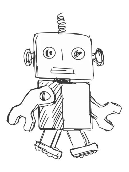 Děti robot — Stockový vektor