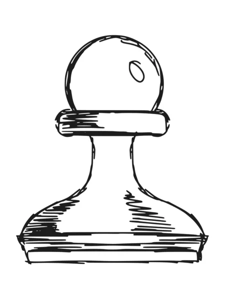 Šachový pěšec — Stockový vektor