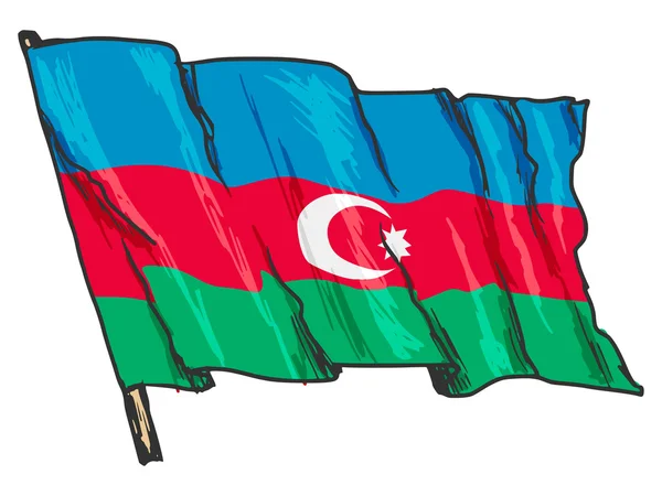 Flag of Azerbaijan — Stock Vector