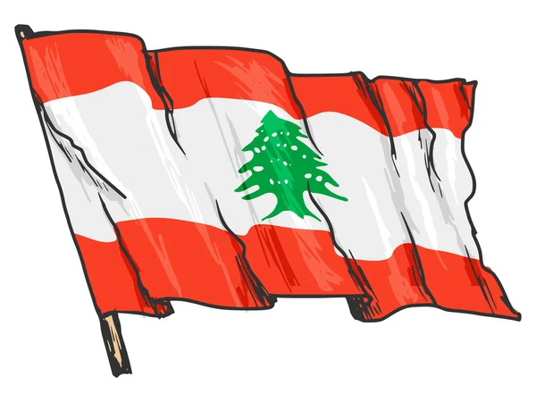 Flag of Lebanon — Stock Vector