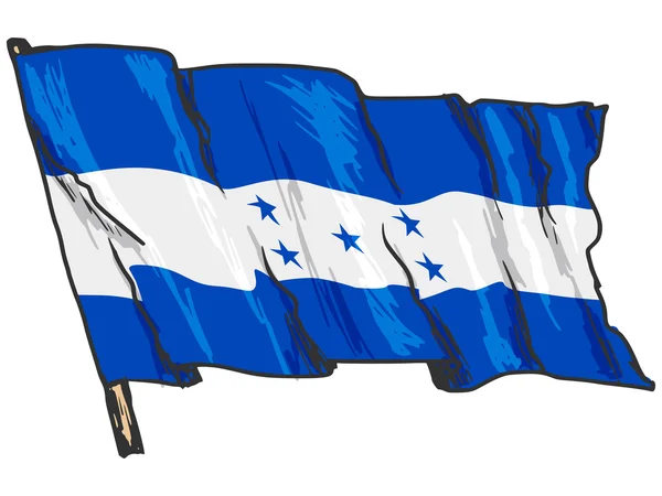 Bandeira de Honduras — Vetor de Stock