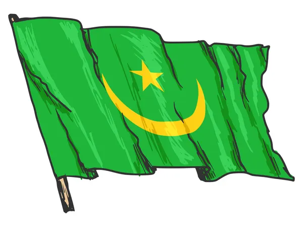 Прапор Мавританії — стоковий вектор