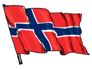 flag of Norway clipart