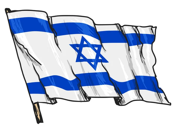 Bandiera di Israel — Foto stock gratuita