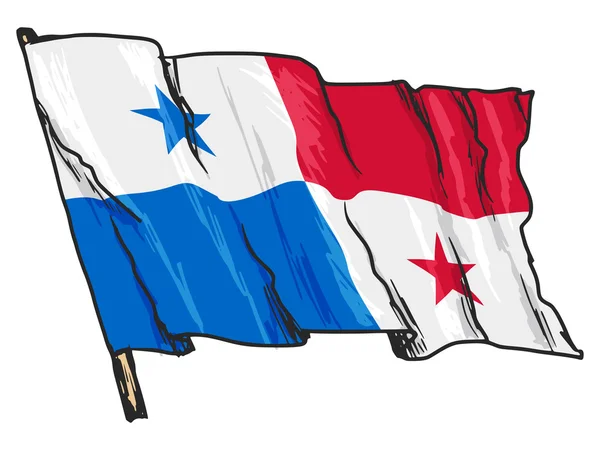 Bandera de Panamá — Archivo Imágenes Vectoriales