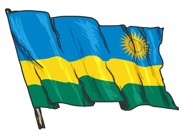 Flag of Rwanda — Stock Vector