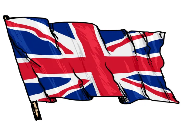 Flaga Wielkiej Brytanii — Wektor stockowy