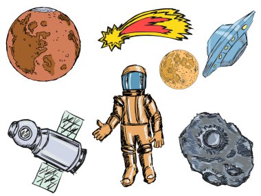 space objects clipart