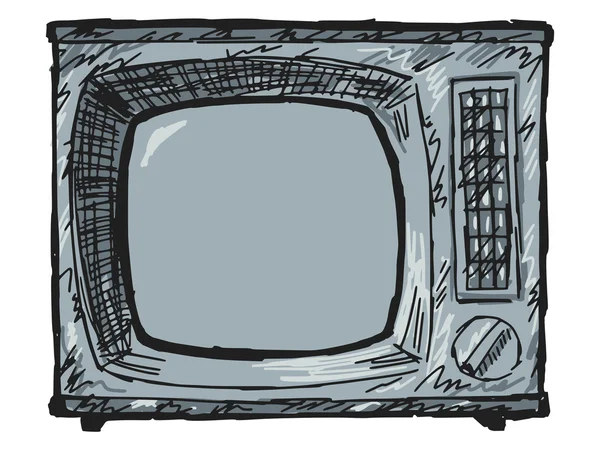 Télévision vintage — Image vectorielle