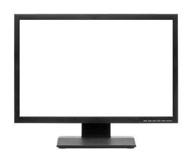 Beyaz arkaplanda bilgisayar görüntüsü veya lcd TV