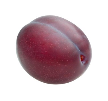 Beyaz arkaplanda erik