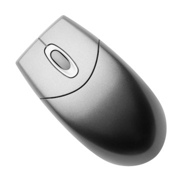 Beyaz arkaplanda bilgisayar faresi