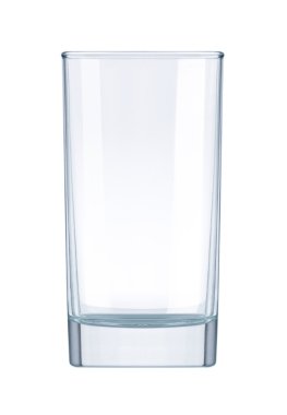 Beyaz arka plan üzerinde boş cam