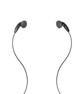 beyaz zemin üzerinde kulaklık