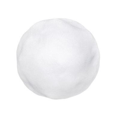 Kartopu veya hailstone beyaz bir arka plan üzerinde