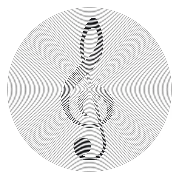 Treble clef — Stock Photo, Image