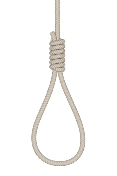 Noose on a white background — Stock Photo, Image