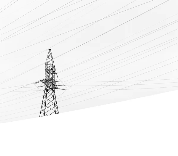 High voltage power lines — Stock Photo, Image