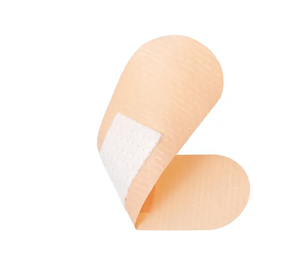 Bandage adhésif sur fond blanc — Photo