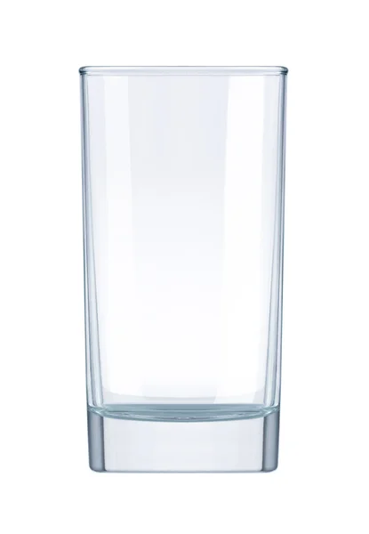 Glas leer auf weißem Hintergrund — Stockfoto