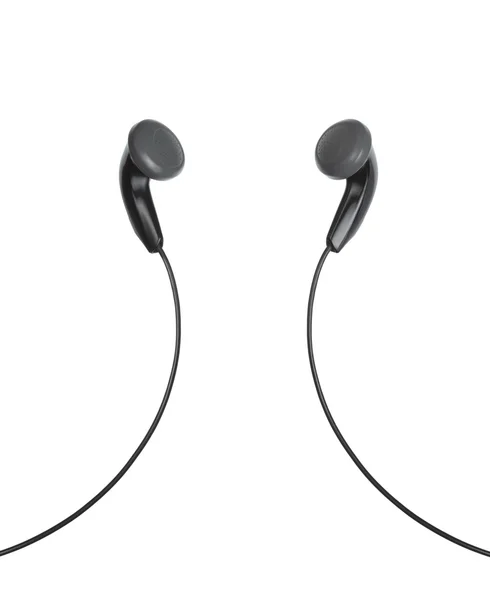 Earphones on a white background — Stock Photo, Image