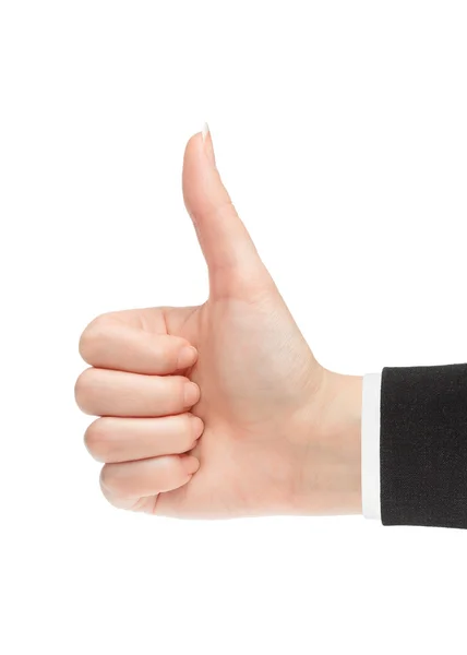 Ok. Gesture of the hand on white background — Stock Photo, Image