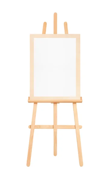 Blank paper sheet and easel. Device for drawing — Stock Photo, Image