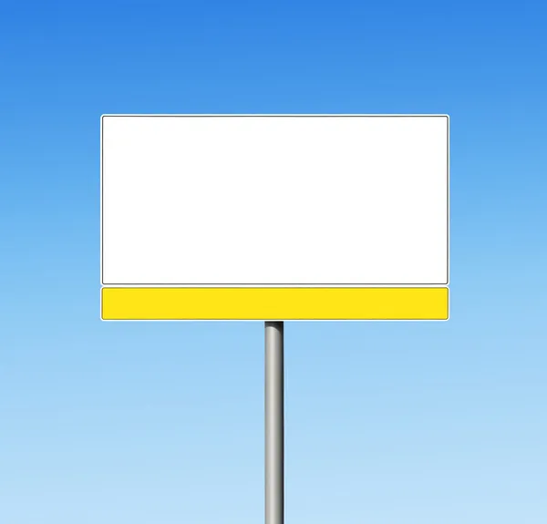 空白の交通標識 — ストック写真