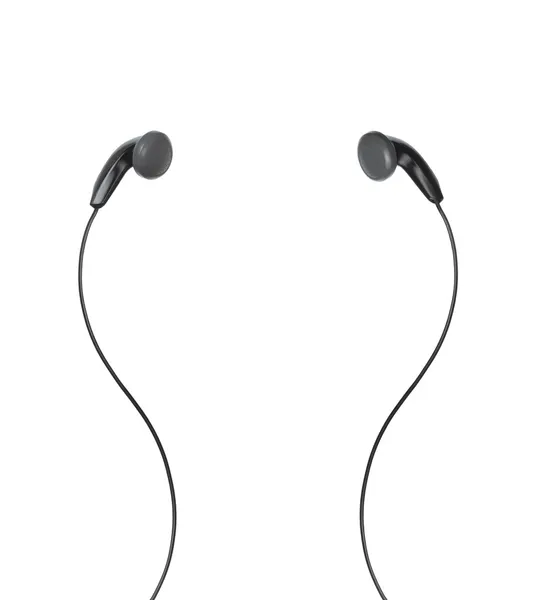 Earphones on a white background — Stock Photo, Image