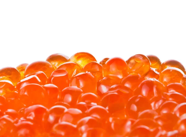 Red caviar on a white background — Stock Photo, Image