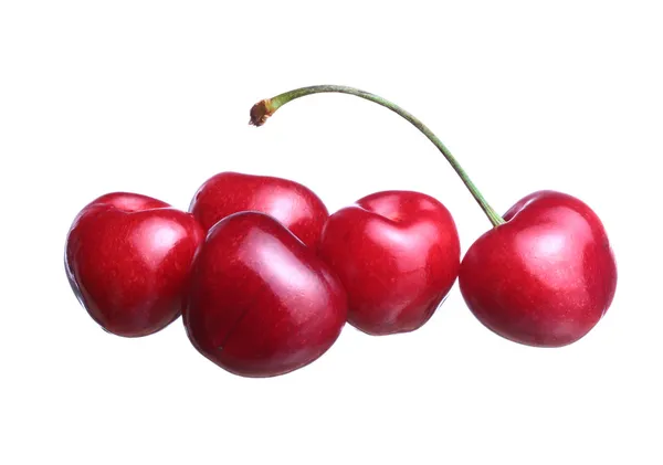 Sweet cherry na białym tle — Zdjęcie stockowe