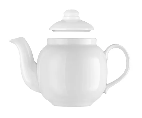 Teekanne auf weißem Hintergrund — Stockfoto