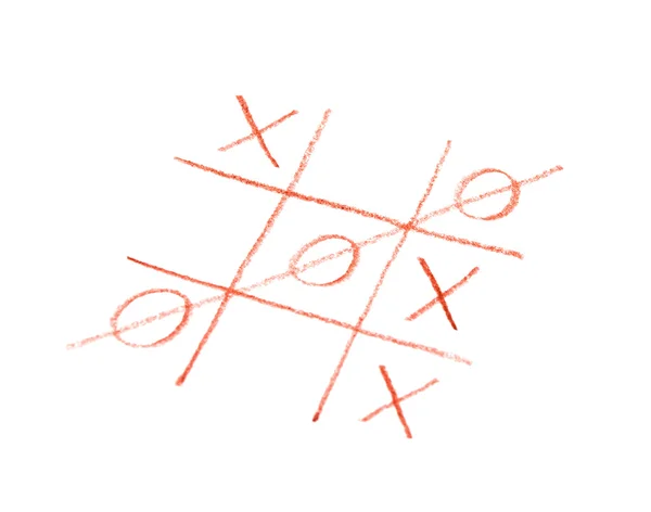 Tic Tac Toe Spiel. Symbol Glück, Erfolg, Sieg — Stockfoto