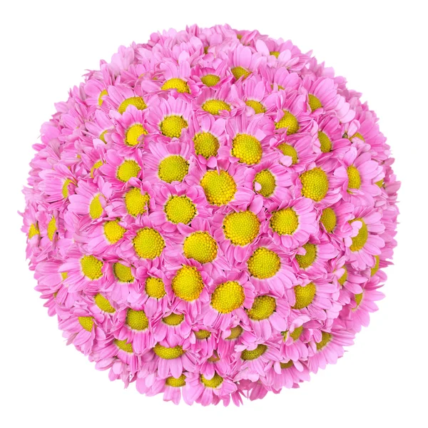 Bola de flores sobre fondo blanco — Foto de Stock