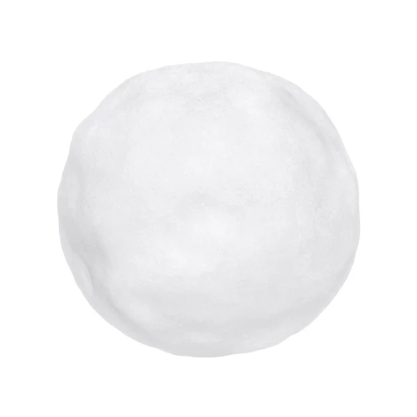 Boule de neige ou grêle sur fond blanc — Photo