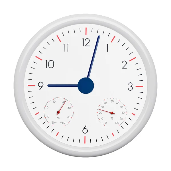 Clock on a white background — Stock Photo, Image