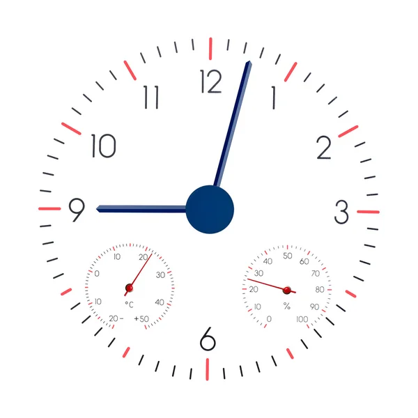 Clock on a white background — Stock Photo, Image