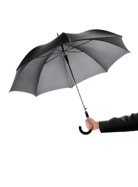 Umbrella in hand — Stock Photo, Image