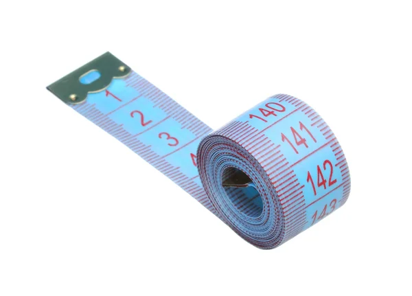 Measuring tape on white background — Stock Photo, Image