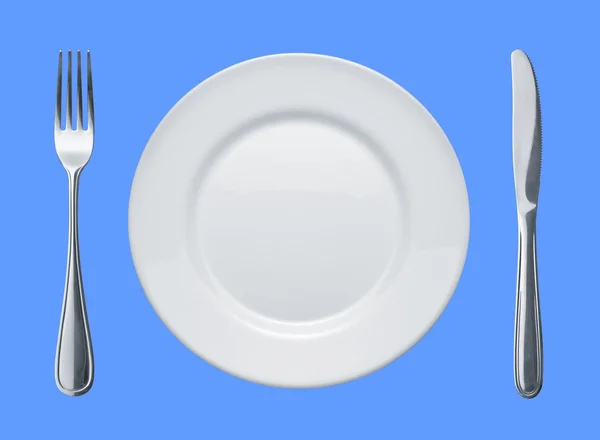 Dish and flatware — Stock Photo, Image