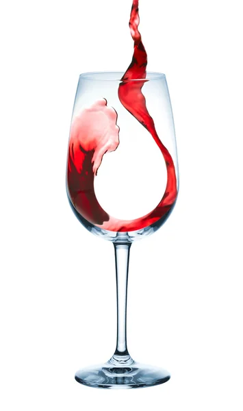 Wine pour in goblet — Stock Photo, Image