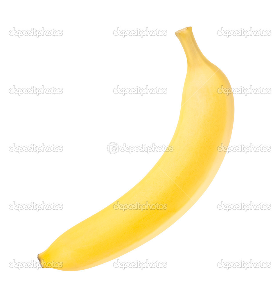 banana on white background