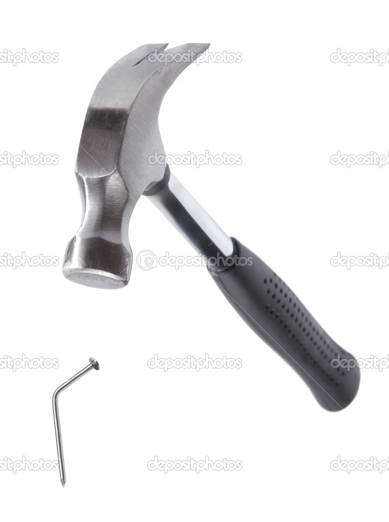 Hammer and a bent nail Stock Photo by ©akinshin 26405879