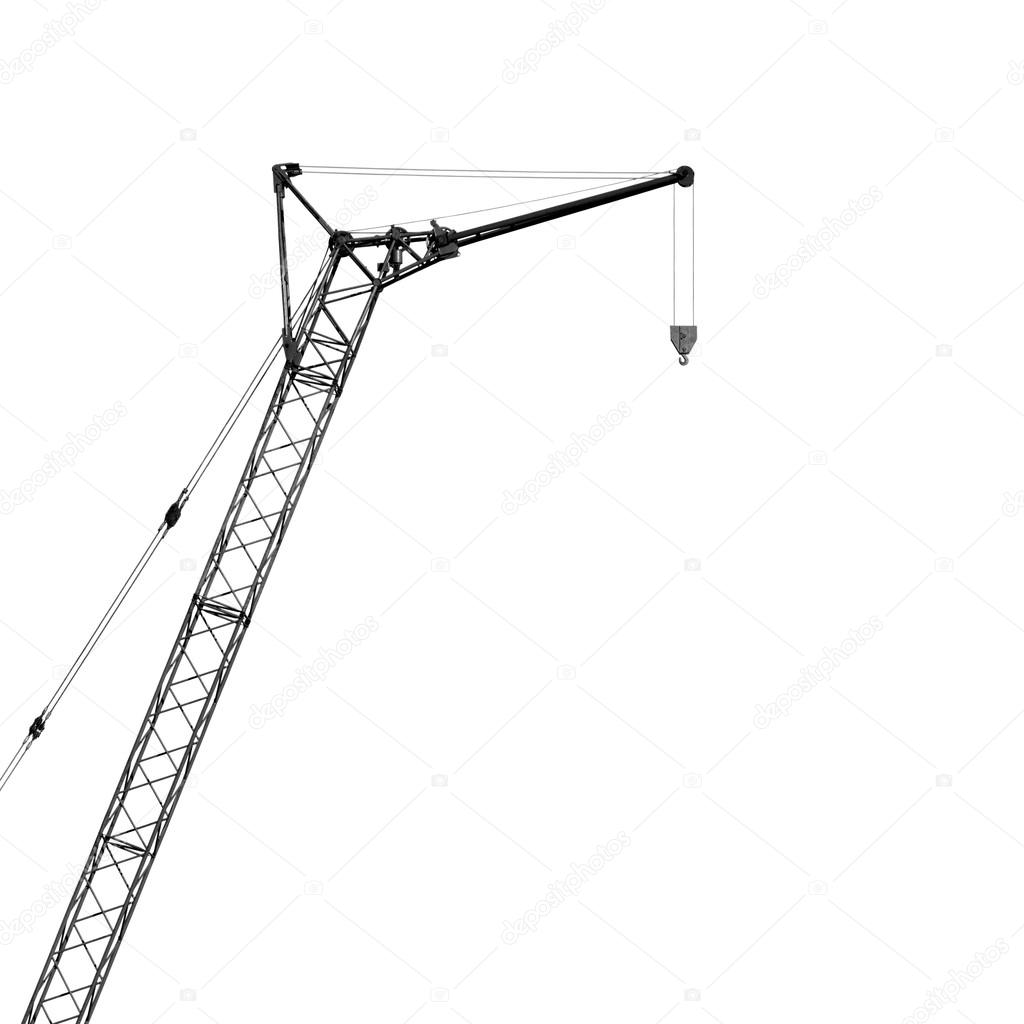 Hoisting crane, silhouette