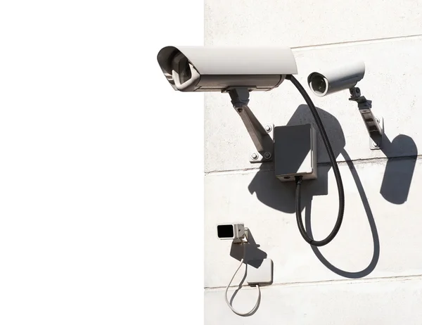 Bezpečnostní kamery na stěně — Stock fotografie
