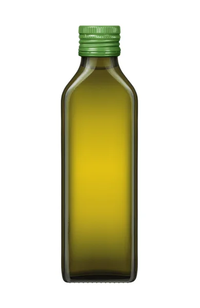 Botella de aceite de oliva sobre fondo blanco —  Fotos de Stock