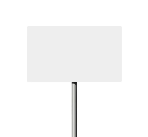 Blank traffic sign or a banner for outdoor advertising — Stock Photo, Image