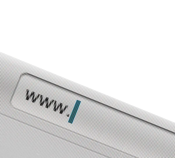 Address bar on the screen — Stock Photo, Image